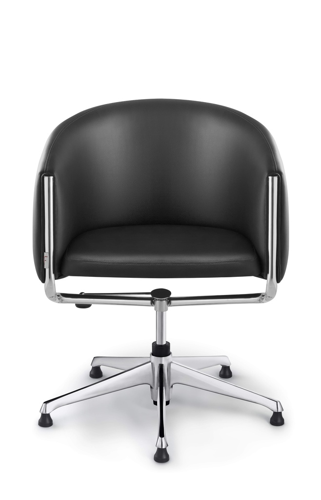 Poltrona Giratoria Modelo Imagem Patas de Aluminio 