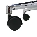 Silla de oficina negra Staff Vibe pata aluminio