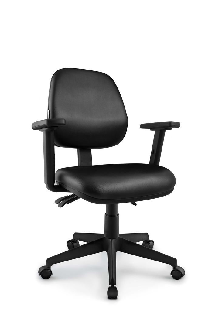 Silla Operativa Staff Modelo Sigma, Patas de Nylon, brazos regulables