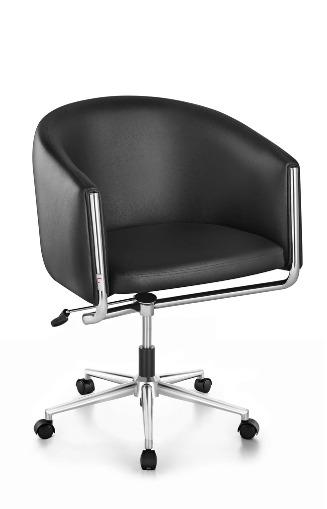 Poltrona Giratoria Modelo Imagem Patas Cromadas