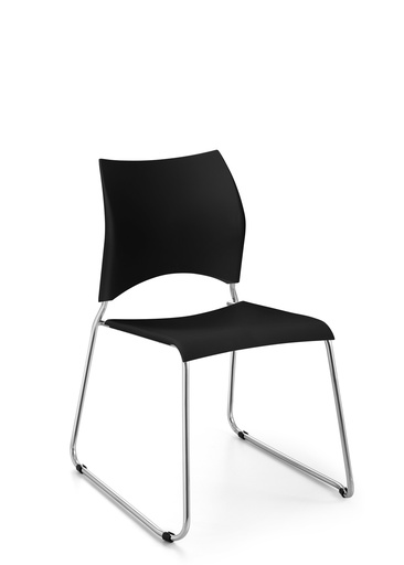 Silla Auxiliar Modelo Flow Negro 