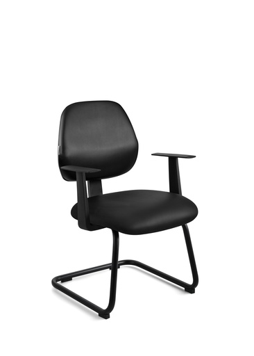 Silla Interlocutor Secretaria Modelo Sigma, Patas de Nylon, brazos regulables