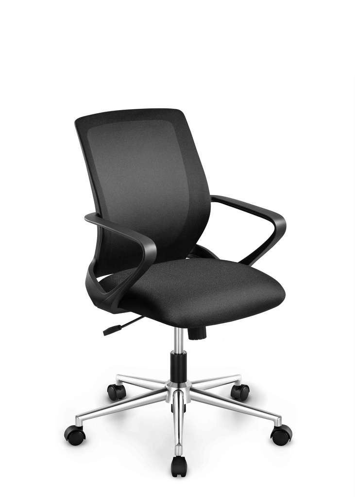 Silla de oficina negra Staff Vibe